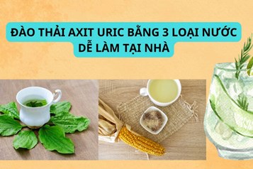 Đào thải axit uric bằng 3 loại nước dễ làm tại nhà