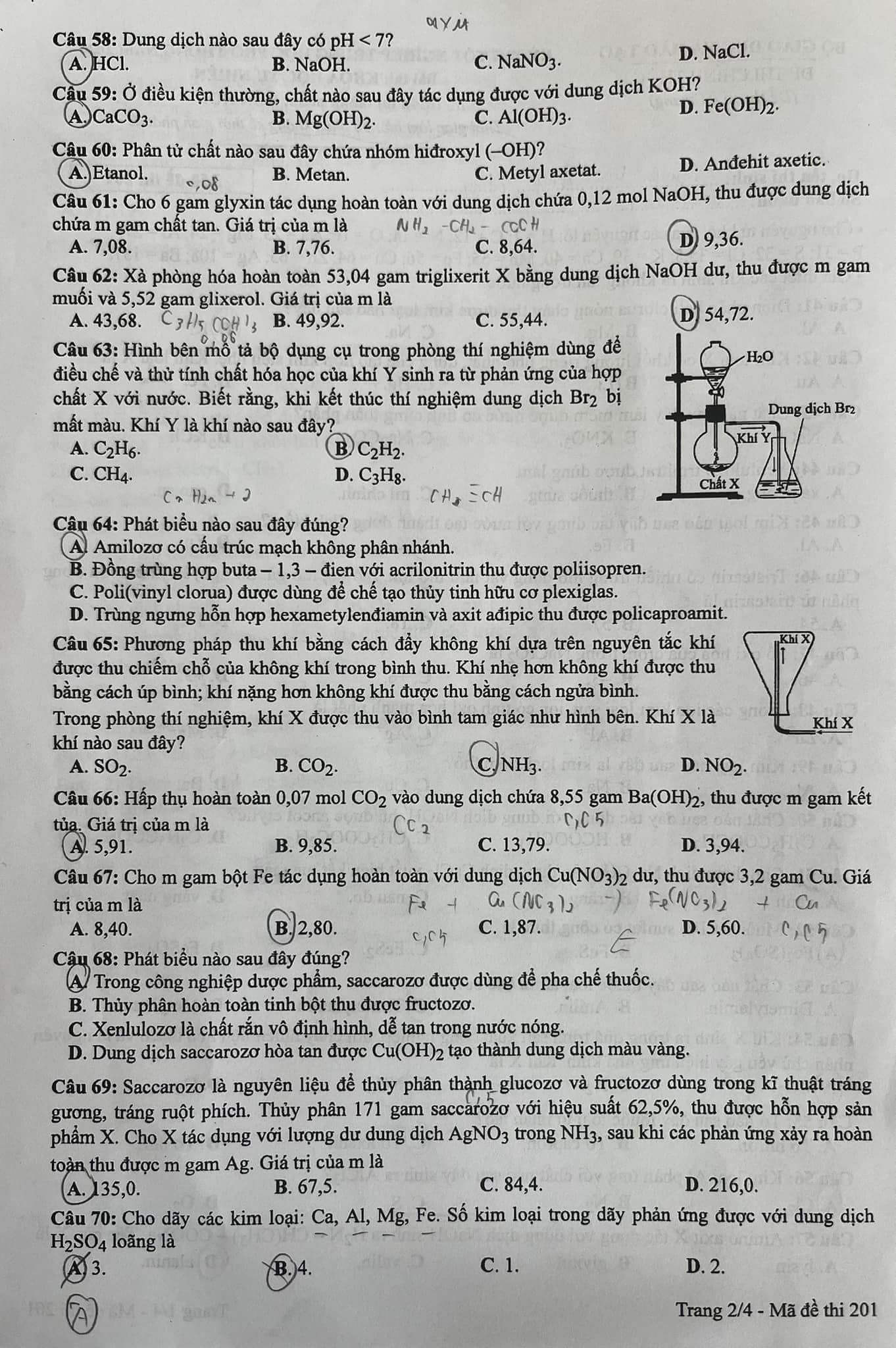 Đề thi môn Vật lý, Hóa học, Sinh học tốt nghiệp THPT 2024 nhanh nhất- Ảnh 11.