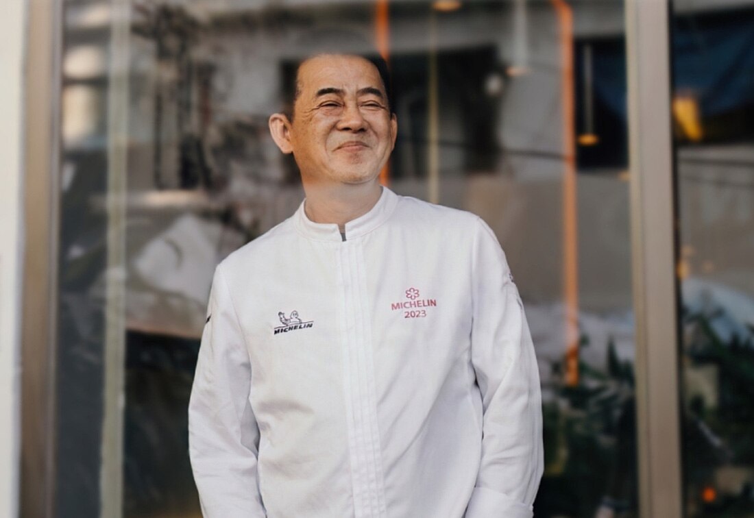 Đầu bếp Peter Cường Franklin - Ảnh: MICHELIN GUIDE