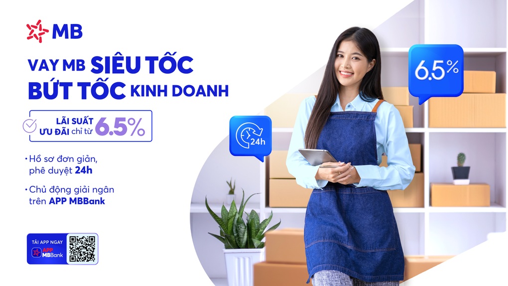 Bứt tốc kinh doanh với gói vay siêu tốc lãi suất chỉ từ 6,5%/năm - 1