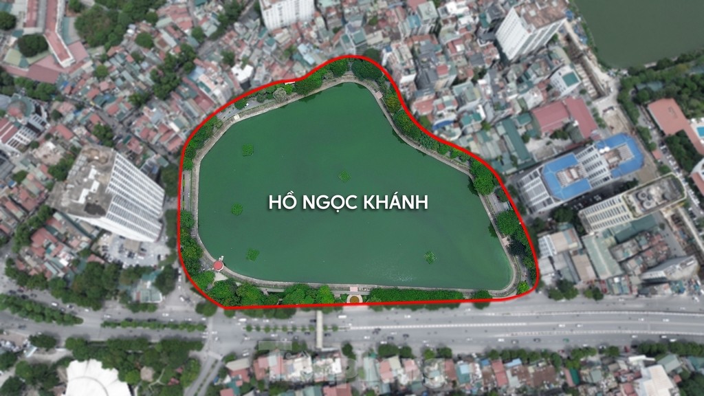 Cận cảnh khu vực quanh hồ Ngọc Khánh sẽ thành phố đi bộ mới ở Hà Nội ảnh 1