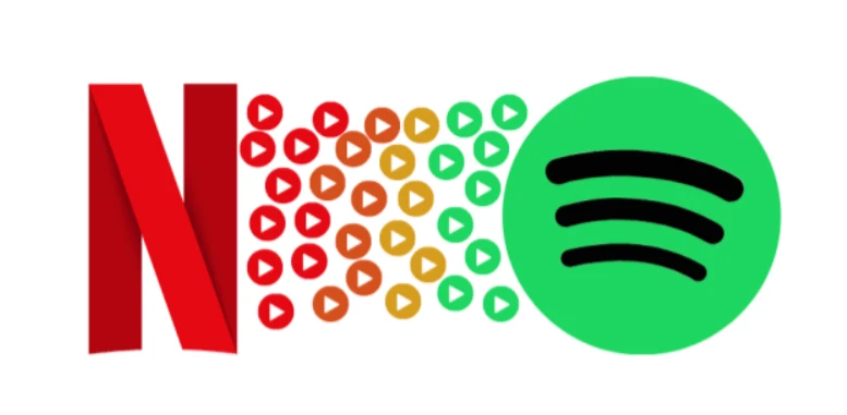 Minh họa Netflix và Spotify. Ảnh: The Street