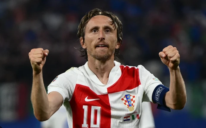 Luka Modrić đã trở thành cầu thủ ghi bàn lớn tuổi nhất trong lịch sử EURO. (Nguồn: GB News)