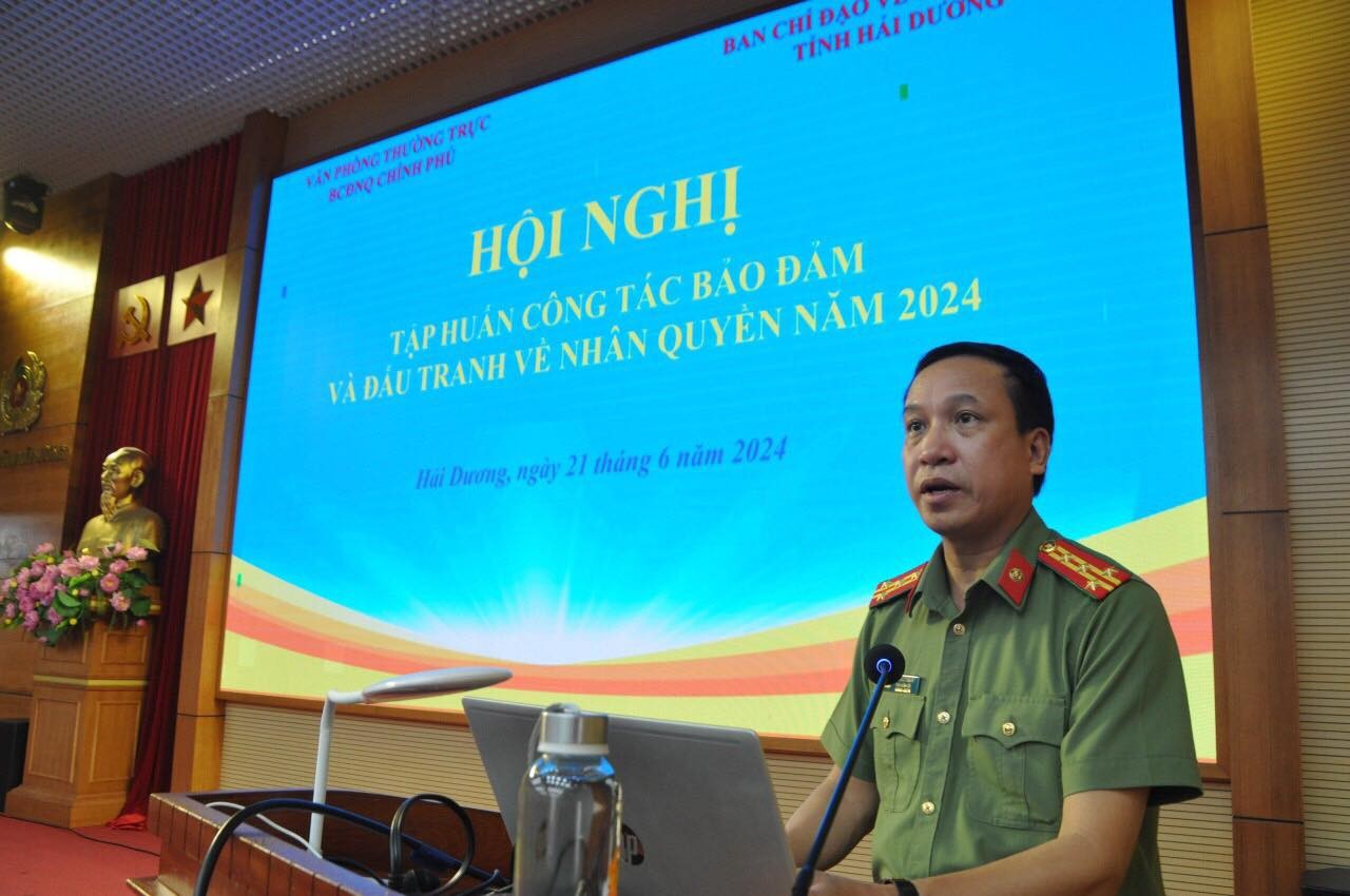 Hội nghị tập huấn công tác nhân quyền tỉnh Hải Dương năm 2024