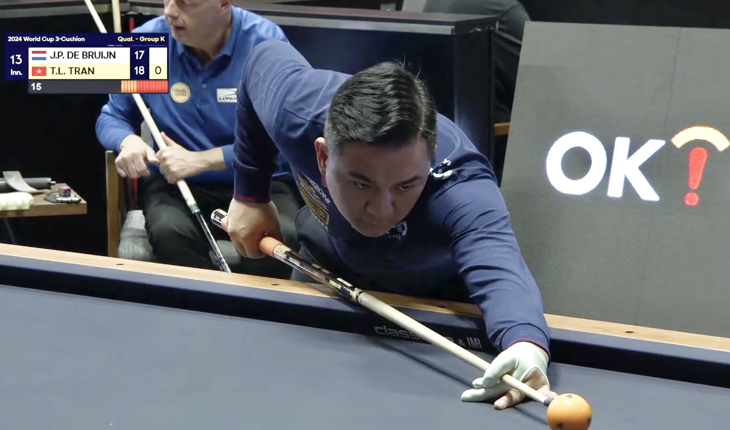 World Cup billiards: Hai cơ thủ Việt Nam vào VCK nghẹt thở, đoàn tụ Trần Quyết Chiến- Ảnh 2.