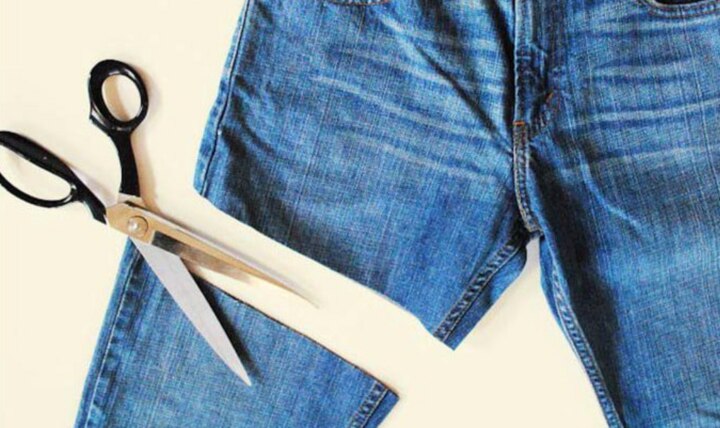 Làm mới chiếc quần jeans bằng cách tự cắt - Ảnh 5.