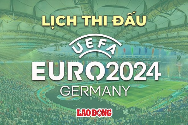 Lịch thi đấu bóng đá EURO 2024 hôm nay 24.6