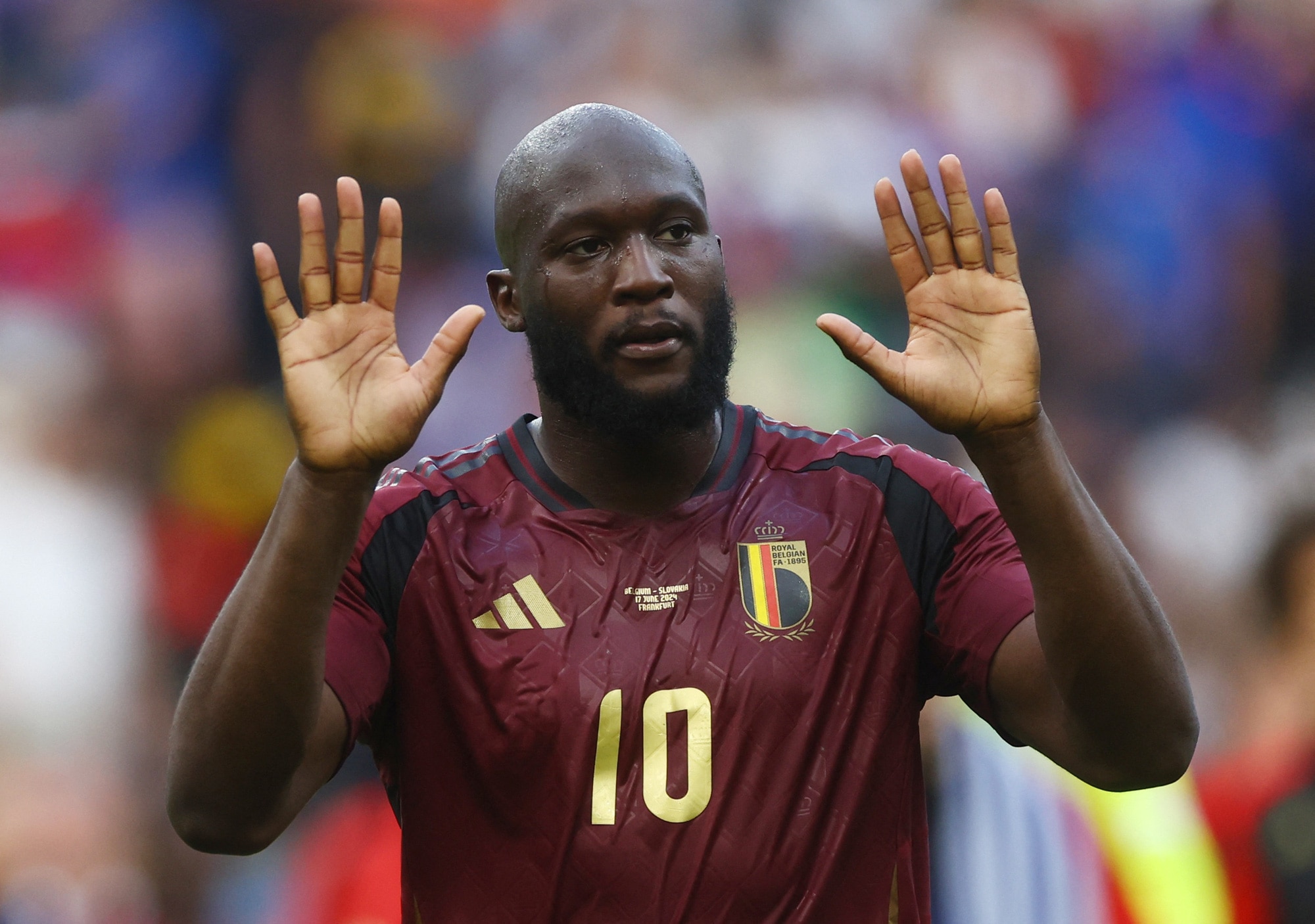 Romelu Lukaku là tiền đạo đen đủi nhất tại Euro 2024 - Ảnh: REUTERS