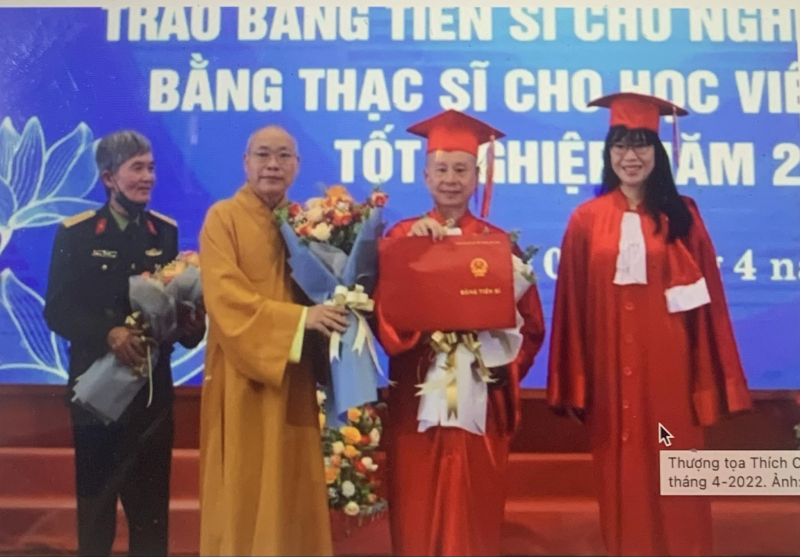 Trường Đại học Luật Hà Nội nói gì về bằng tiến sĩ của Thượng tọa Thích Chân Quang? -0