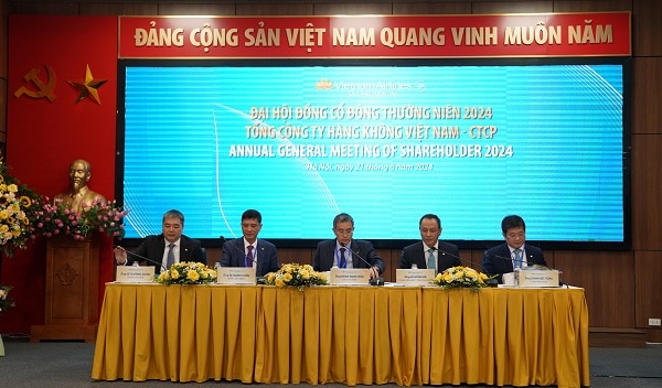 Quang cảnh Đại hội cổ đông của VietnamAirlines. Ảnh Nguyễn Sơn