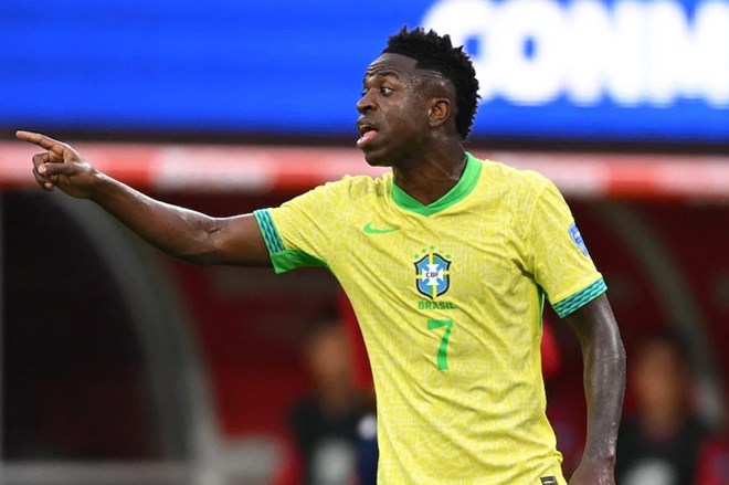 Vinicius Jr cần lấy lại điểm rơi phong độ trước thềm trận Paraguay - Brazil