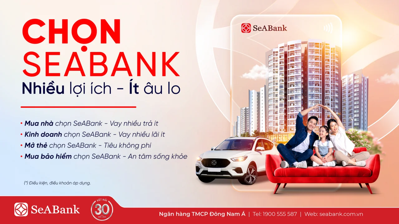 Hè tưng bừng, Chọn SeABank - Nhiều lợi ích - Ít âu lo