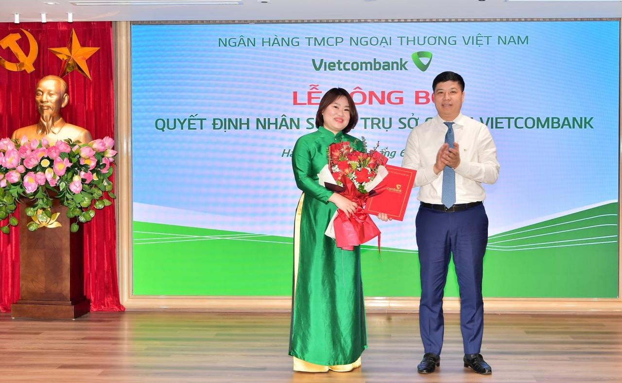 Vietcombank công bố quyết định điều động và bổ nhiệm lãnh đạo các Ban