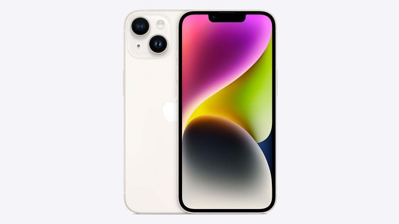 Mẫu iPhone 14 màu Starlight