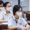 À Hanoï, des candidats passent l'examen d'entrée en seconde. (Photo : Hoai Nam/Vietnam+)