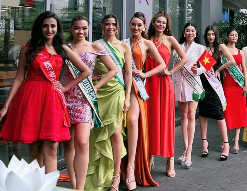 Nhan sắc xinh đẹp của dàn thí sinh Miss Earth 2023 khi "đọ sắc", Hoa hậu Lan Anh bị "lép vế"?  - Ảnh 2.