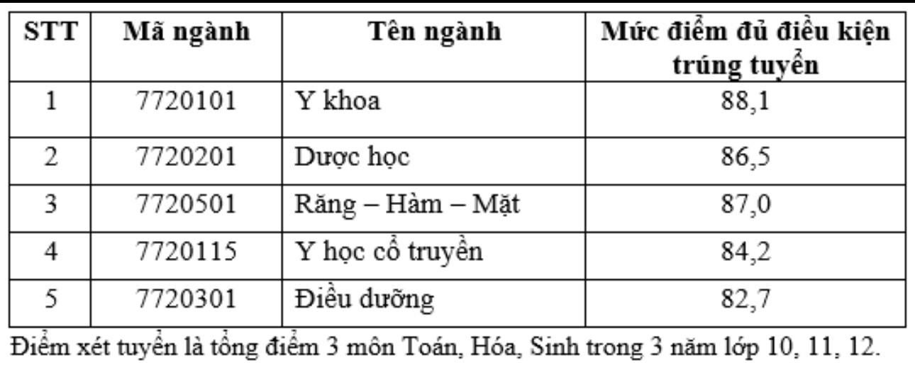 Trường ĐH Khoa học sức khỏe công bố điểm chuẩn xét tuyển sớm 2024- Ảnh 4.