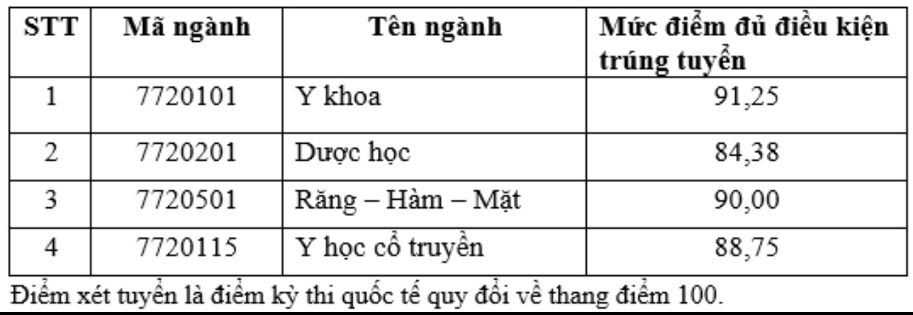 Trường ĐH Khoa học sức khỏe công bố điểm chuẩn xét tuyển sớm 2024- Ảnh 6.