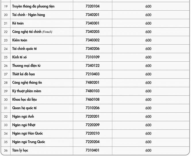 Nhiều ngành học trường ngoài công lập có điểm chuẩn đánh giá năng lực từ 600-700- Ảnh 8.