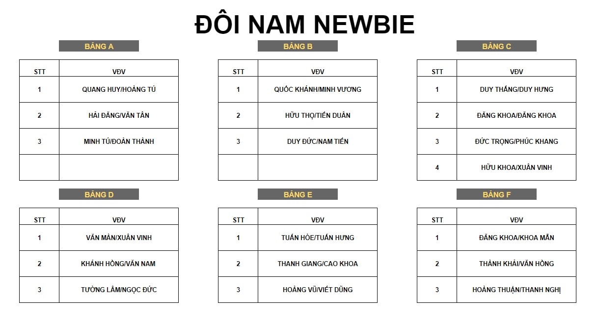 Kết quả bốc thăm chia bảng giải Pickleball Thanh Niên lần I 2024 - Cúp VINFAST- Ảnh 10.