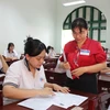 Thí sinh dự thi Tốt nghiệp Trung học phổ thông. (Ảnh: Hữu Chí/TTXVN)