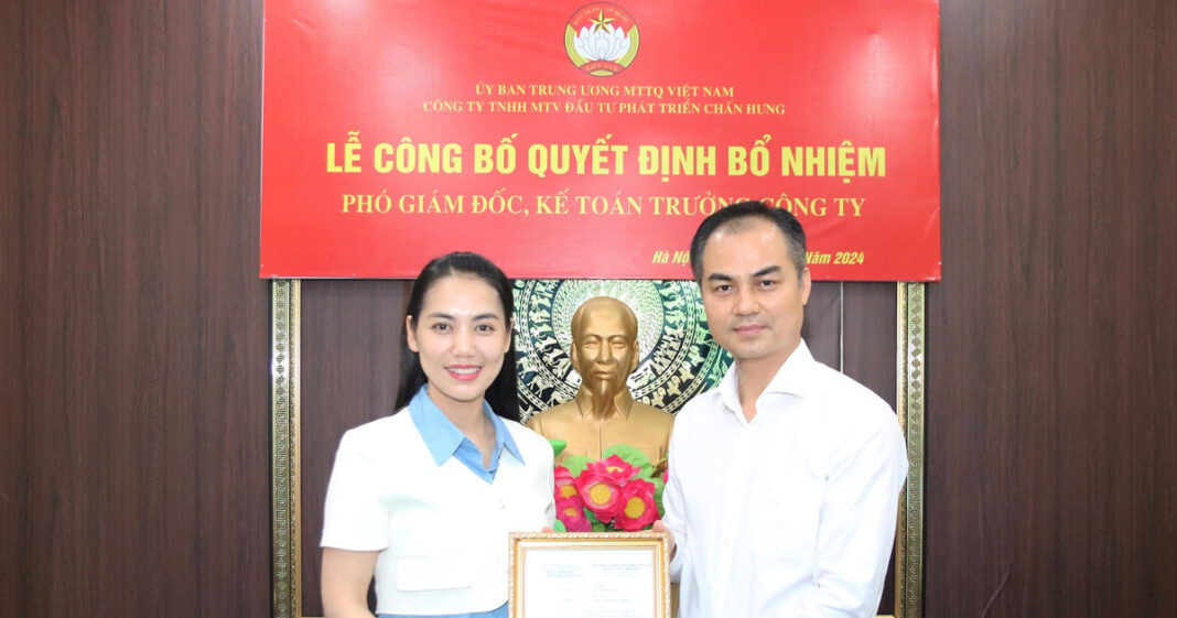 Bà Nguyễn Thị Thùy Linh là Phó Giám đốc Công ty Chấn Hưng