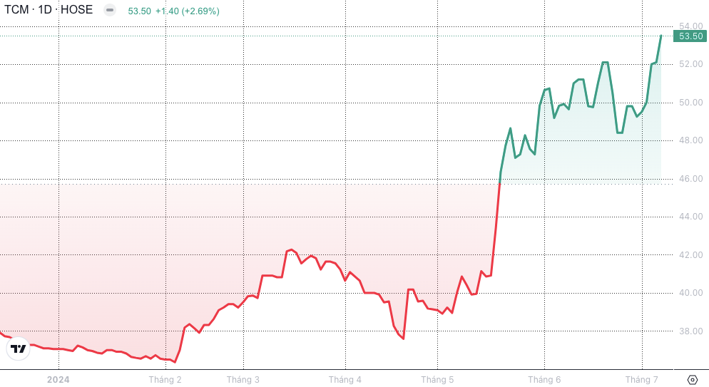 Kỳ vọng lợi nhuận ròng quý 2 tăng 30 lần, cổ phiếu dệt may TCM xanh 6 phiên liên tiếp- Ảnh 2.