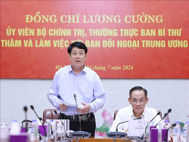 Thường trực Ban Bí thư làm việc với Ban Đối ngoại Trung ương ảnh 2