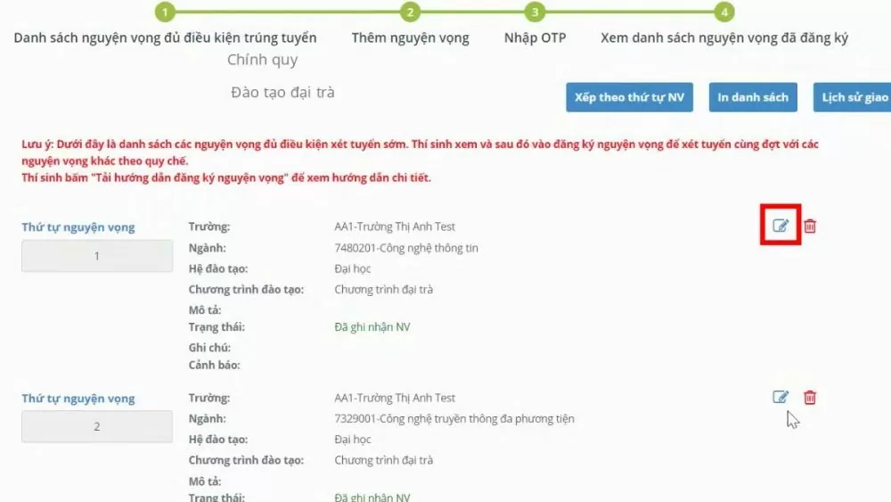 Cách đăng ký nguyện vọng đại học online siêu đơn giản