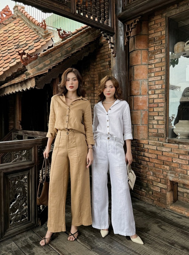 Mùa hè diện trang phục linen là 'chuẩn bài'- Ảnh 3.