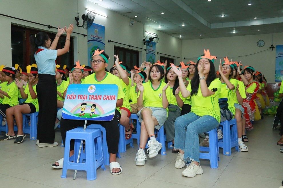 500 em nhỏ tham gia trại hè thiếu nhi ngành điện miền Nam 2024 - 2