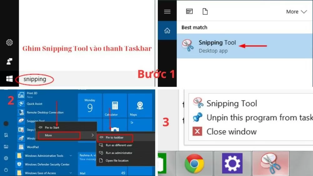 Cách sử dụng phím tắt Snipping Tool để chụp màn hình trên máy tính