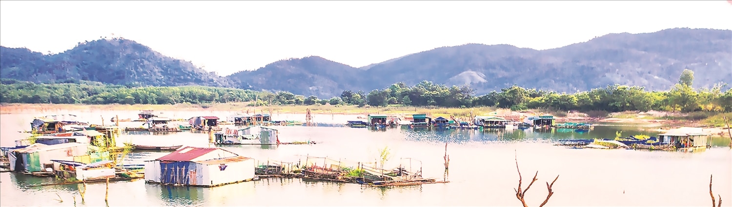 Làng chài Sê San nhìn từ trên cao