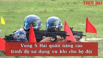 Vùng 5 Hải quân nâng cao trình độ sử dụng vũ khí cho bộ đội