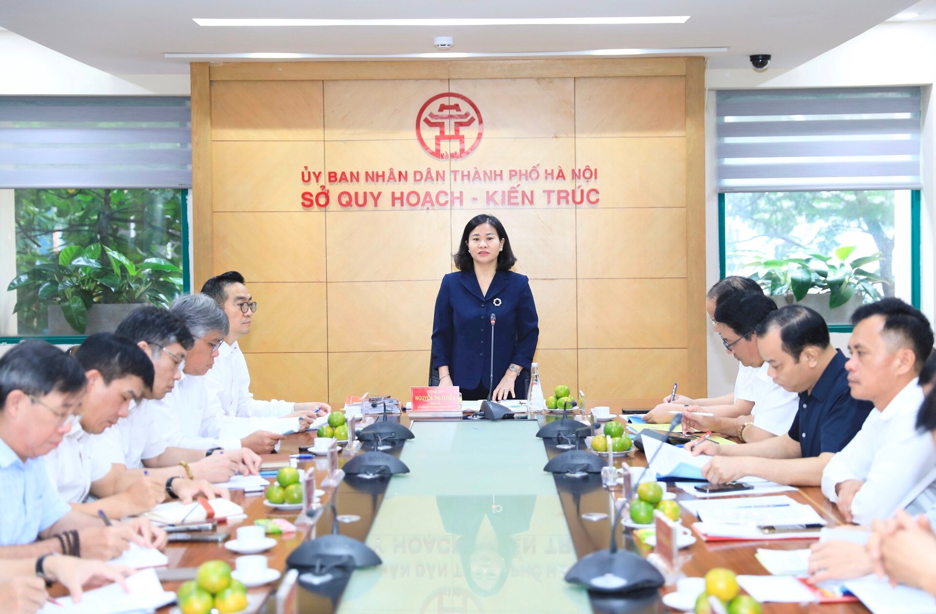 Hà Nội: Phó Bí thư Thường trực Thành ủy Nguyễn Thị Tuyến kiểm tra thực hiện Chỉ thị 24-CT/TU tại Sở Quy hoạch - Kiến trúc -0