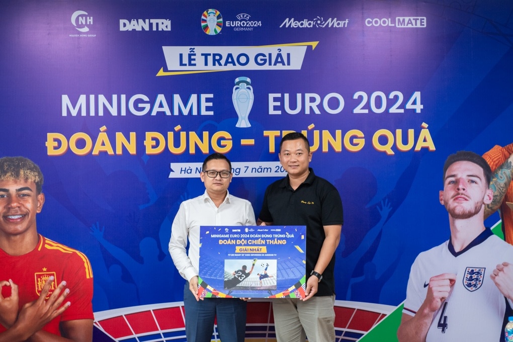 Dân trí trao thưởng độc giả trúng giải Dự đoán Euro 2024 - 2