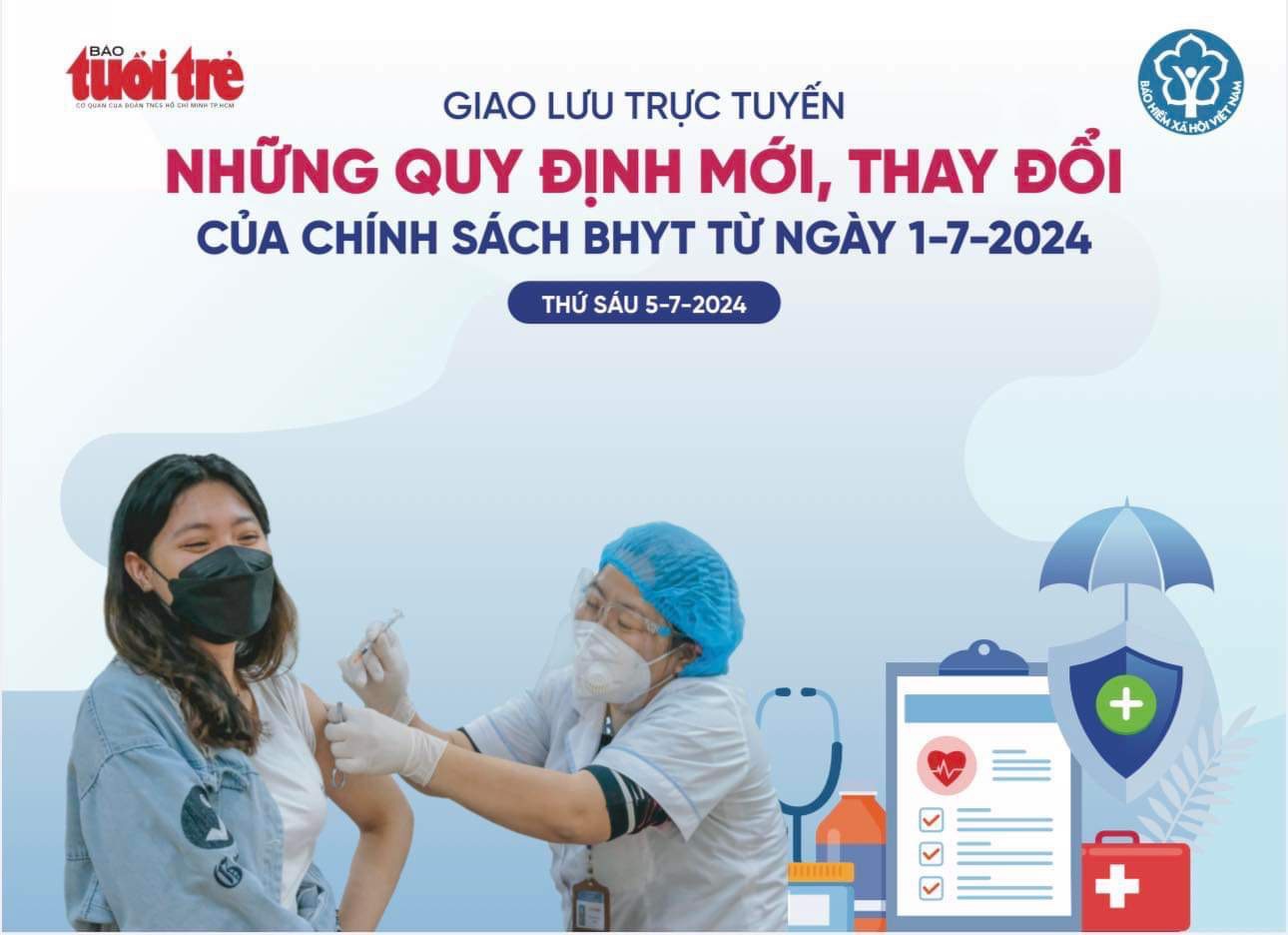 Đang giao lưu trực tuyến: Mức đóng và mức chi trả bảo hiểm y tế tăng bao nhiêu sau 1-7?- Ảnh 1.