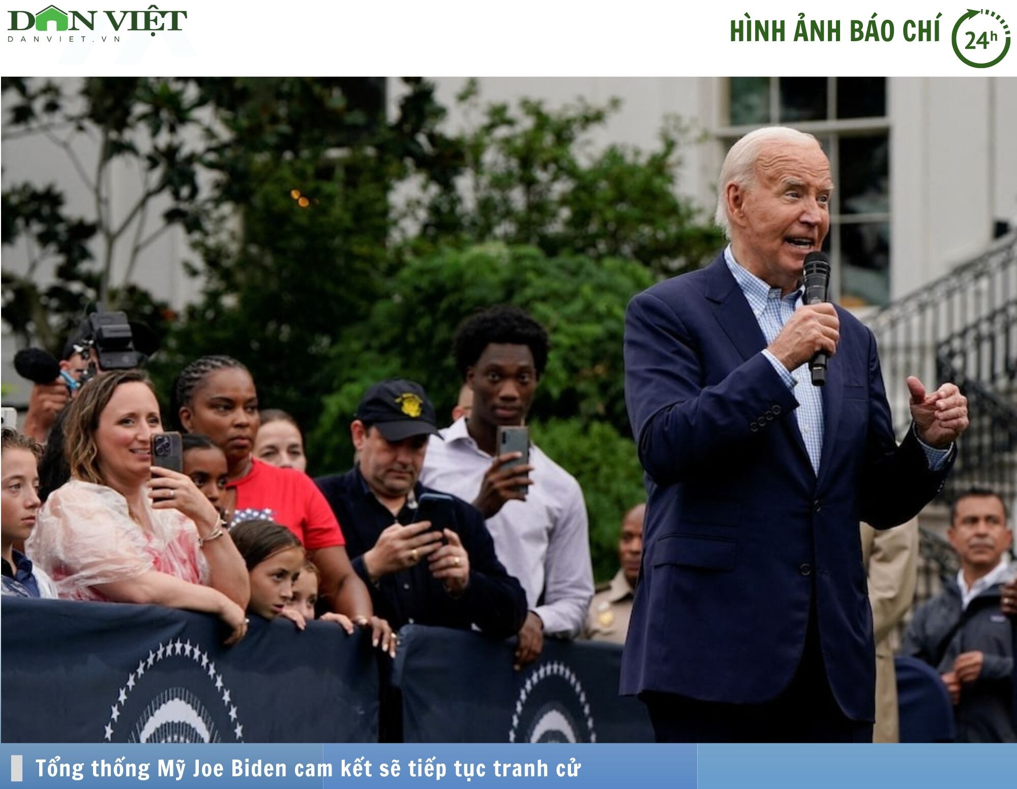 Hình ảnh báo chí 24h: Bất chấp các lời kêu gọi rời cuộc đua, ông Joe Biden sẽ tiếp tục tranh cử- Ảnh 1.