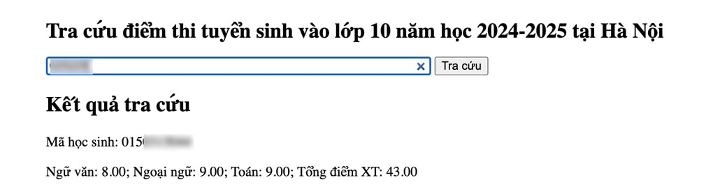 Đã có điểm thi lớp 10 Hà Nội năm 2024 - 2