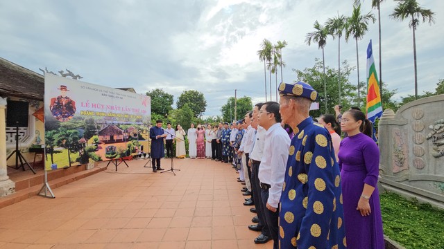 Dâng hương tưởng niệm 150 năm ngày mất của danh nhân Đặng Huy Trứ - Ảnh 1.