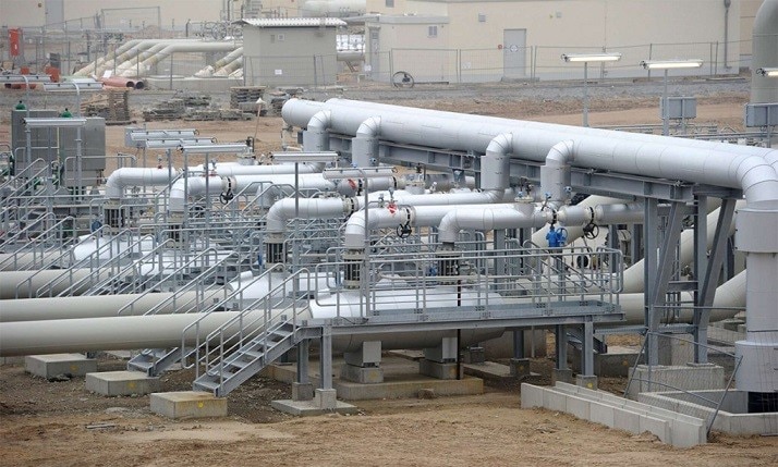 Một đoạn đường ống thuộc tuyến Nord Stream 1 tại Lubmin, Đức tháng 8/2011. Ảnh: RIA Novosti.