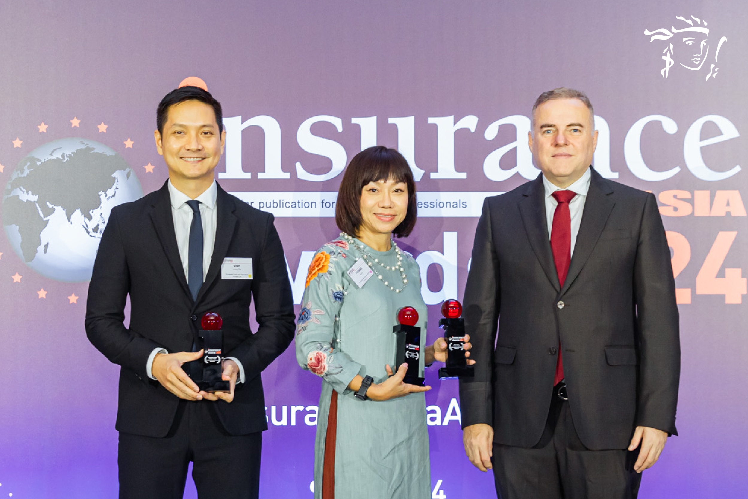 Prudential “gặt” hat-trick tại lễ trao giải Insurance Asia Awards 2024- Ảnh 1.