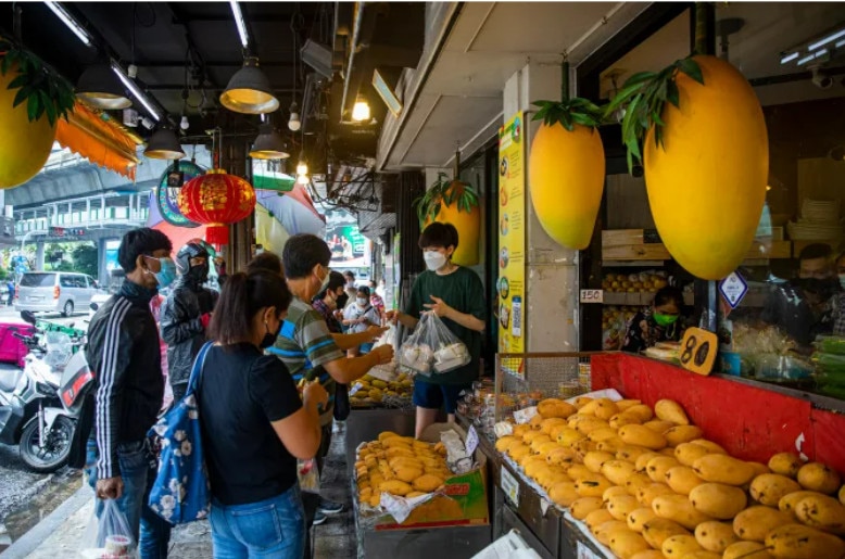 Quán xôi xoài Mae Varee nổi tiếng ở khu Thonglor của Bangkok - Ảnh: CNN