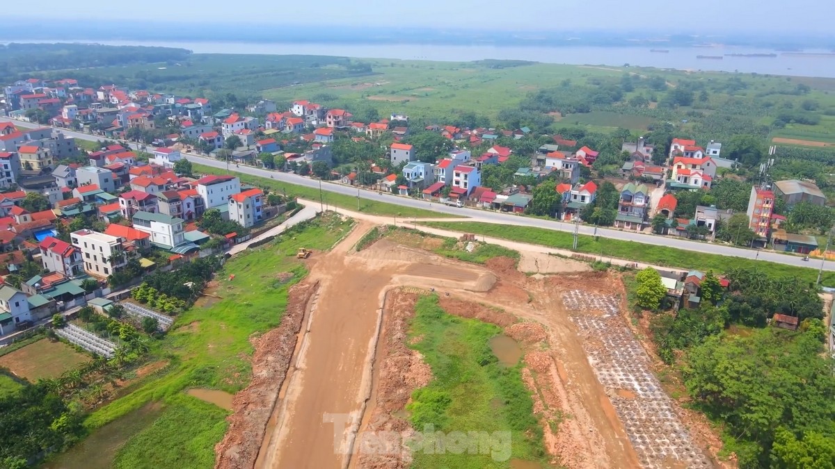 Toàn cảnh đường Vành đai 4 vùng Thủ đô khu vực phía Tây Hà Nội sau gần một năm thi công ảnh 2