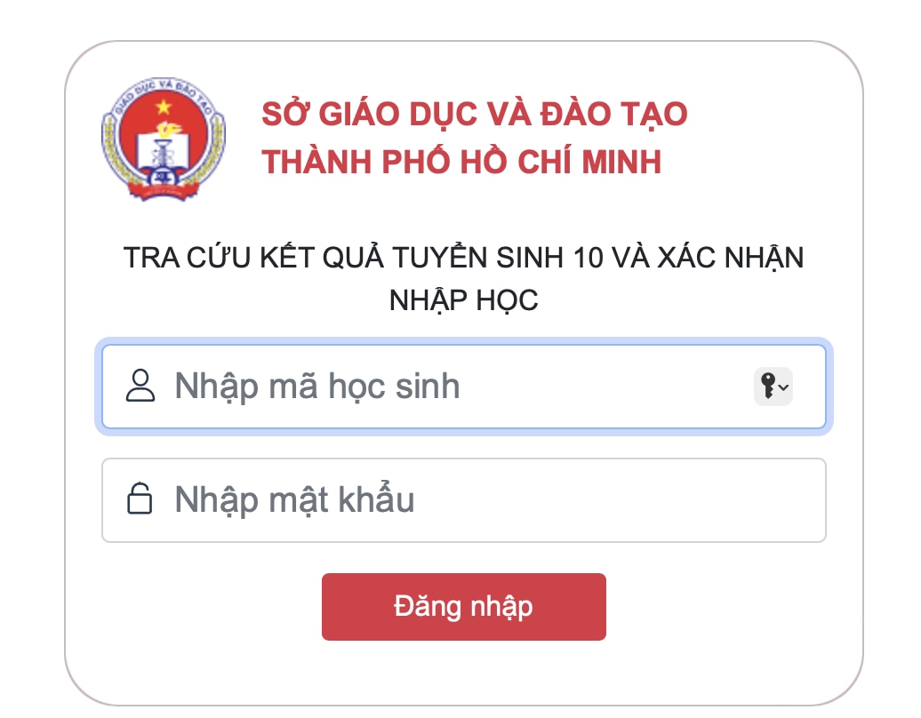 Cách nhập học lớp 10 ở TP. Hồ Chí Minh