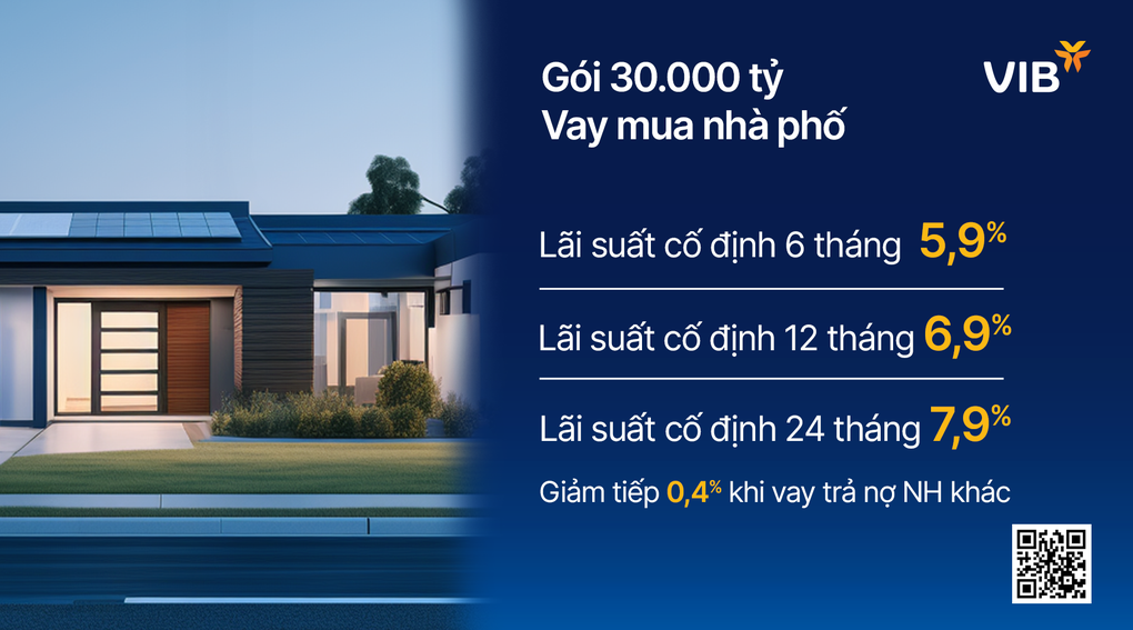 VIB ra mắt gói vay nhà phố trị giá 30.000 tỷ đồng, lãi suất từ 5,9% - 2