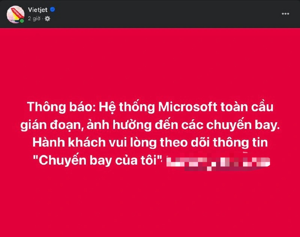 Windows lỗi màn hình xanh diện rộng: Vietjet, AirAsia khuyến cáo khách - 1