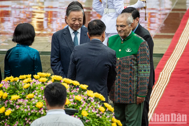 [Ảnh] Chủ tịch nước Tô Lâm chủ trì lễ đón Tổng thống Timor Leste José Ramos-Horta thăm cấp Nhà nước tới Việt Nam ảnh 7