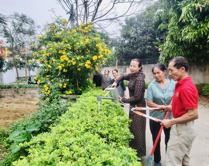 Một vùng quê nông thôn mới ở Vĩnh Phúc giàu, đẹp, đường hoa nông thôn mới sạch như phim- Ảnh 2.