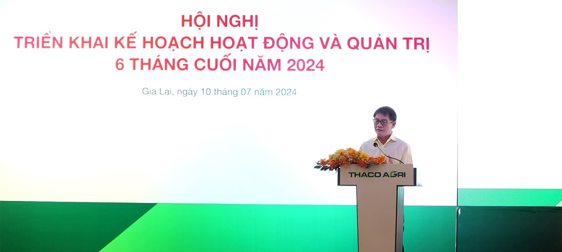 Chủ tịch HĐQT THACO Trần Bá Dương phát biểu chỉ đạo